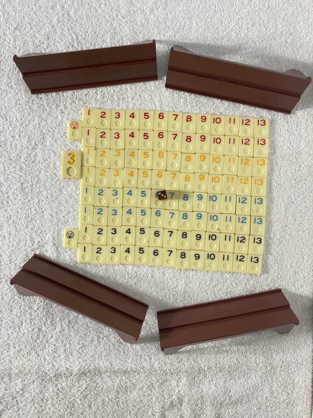 Vintage Deluxe Rummikub Tile Game Complete W 4 Racks & 106 Tiles Grannycore